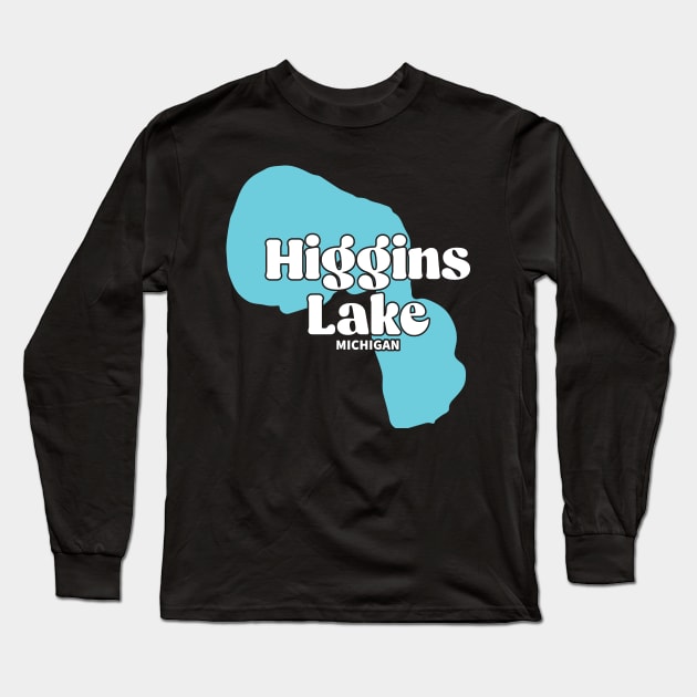 higgins Lake Michigan Long Sleeve T-Shirt by Be Cute 